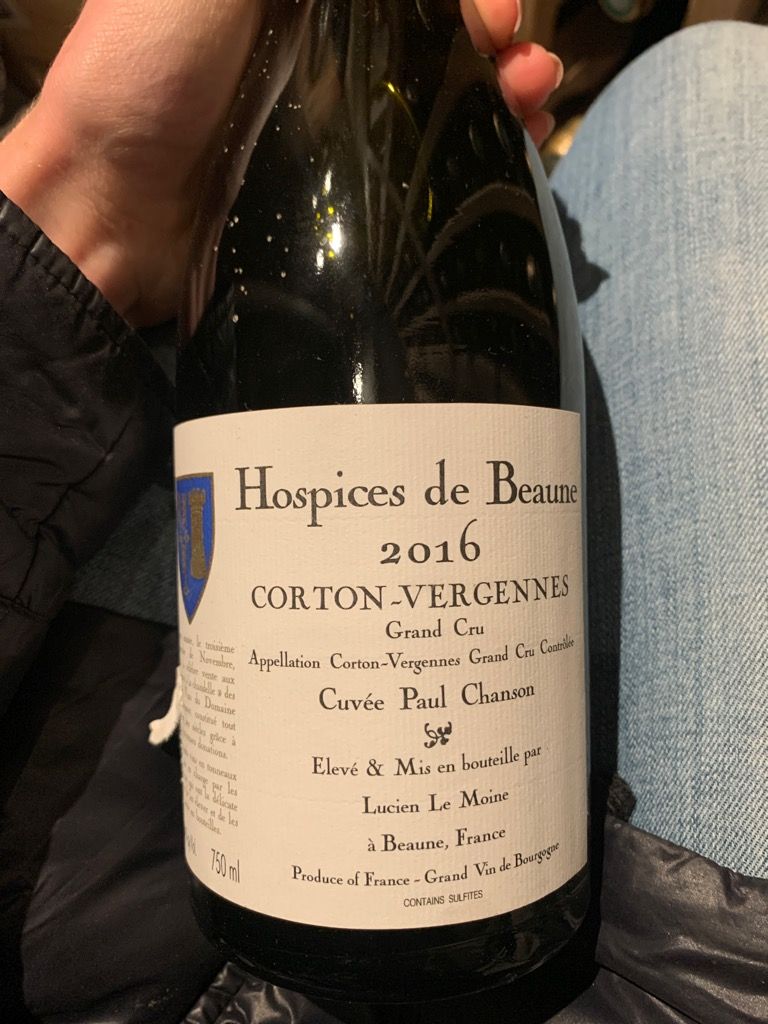 2016 Hospices de Beaune Corton-Vergennes Cuvee Paul Chanson Lucien
