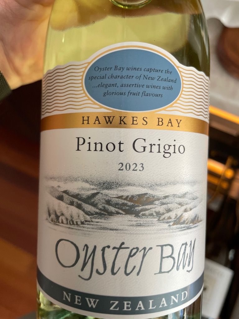 2023 Oyster Bay Pinot Grigio, New Zealand, North Island, Hawke's Bay ...