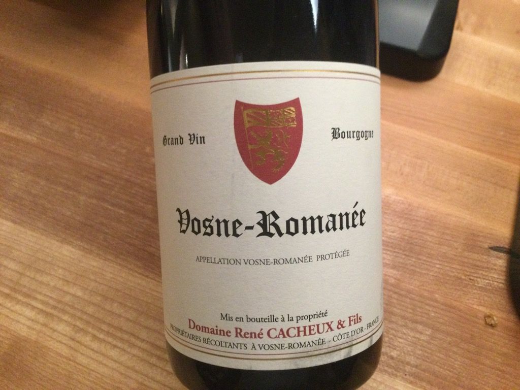 2021 Domaine Rene Cacheux & Fils Vosne-Romanée - CellarTracker
