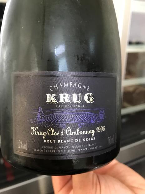 1995 Krug Champagne Clos d'Ambonnay, France, Champagne - CellarTracker