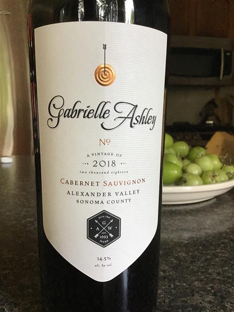 2018 Gabrielle Ashley Cabernet Sauvignon Usa California Sonoma County Alexander Valley Cellartracker