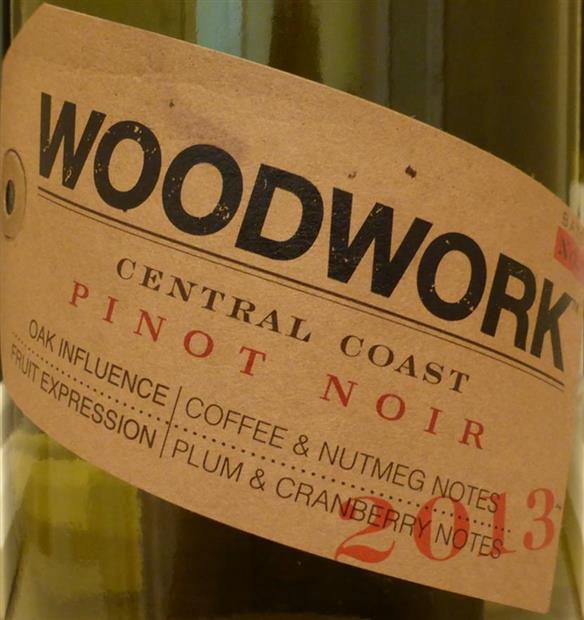 2013 Woodwork Pinot Noir, USA, California, Central Coast - CellarTracker