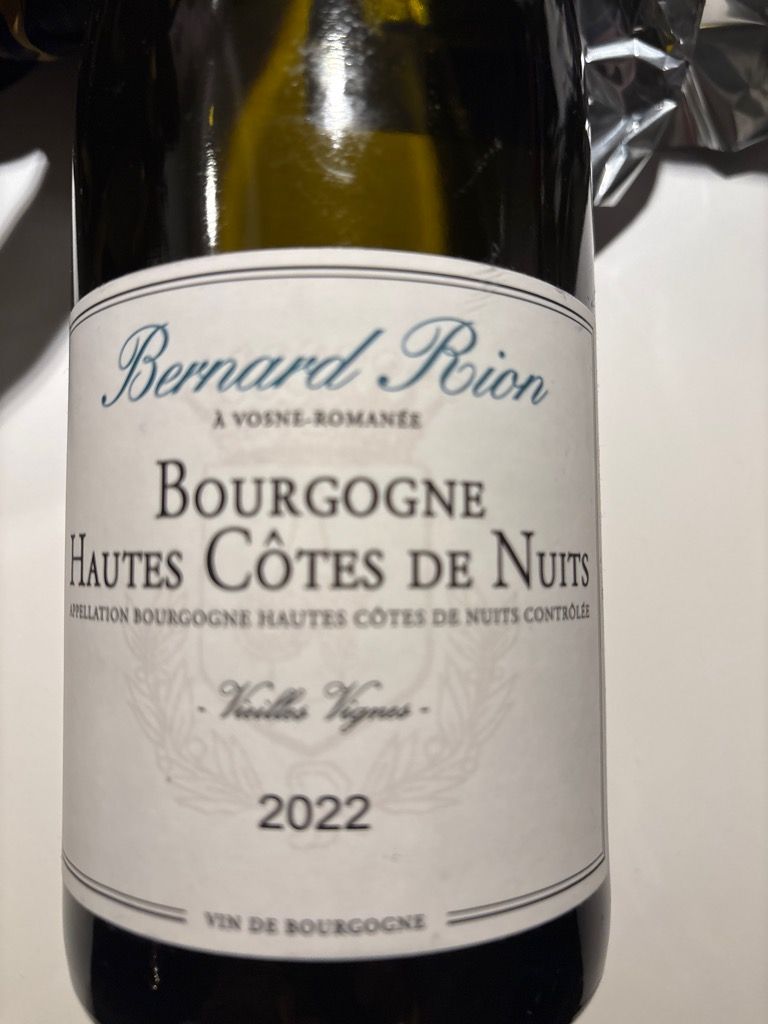 2022 Domaine Armelle et Bernard Rion Bourgogne Hautes-Côtes de Nuits ...
