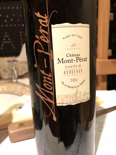 2003 Château Mont-Pérat - CellarTracker