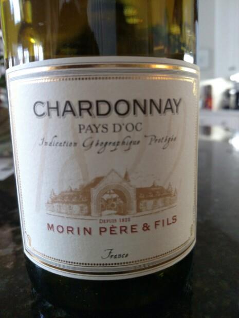 2016 Morin Pere et fils Chardonnay Vin de Pays d'Oc, France, Languedoc ...