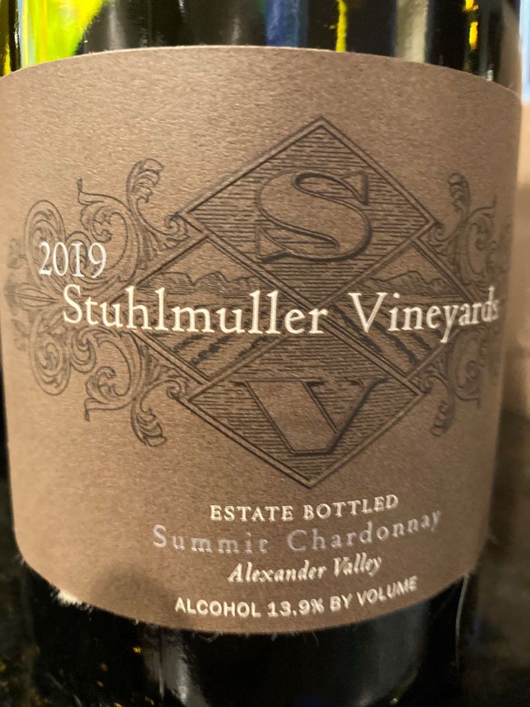 2019 Stuhlmuller Vineyards Chardonnay Summit Estate Vineyard, USA