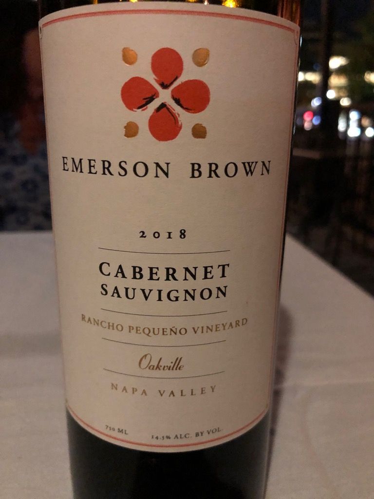 2019 Emerson Brown Sauvignon Rancho Pequeno Vineyard, USA