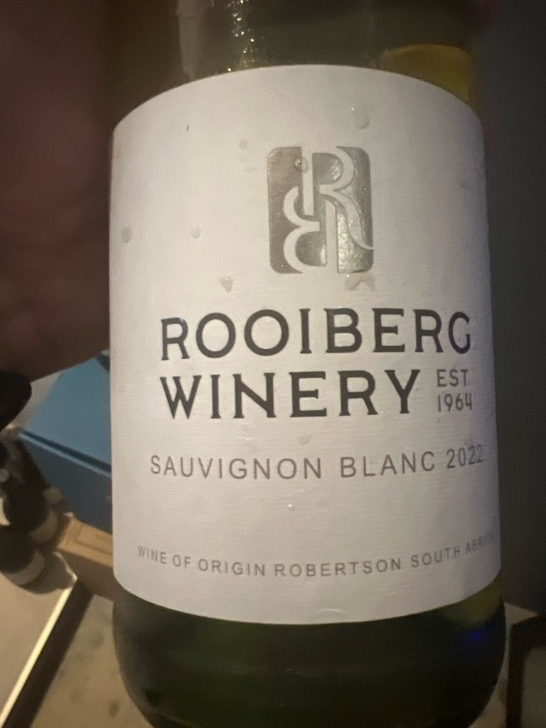 2022 Rooiberg Winery Sauvignon Blanc, South Africa, Breede River Valley