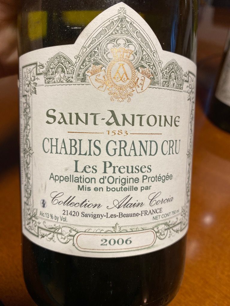 2009 Domaine de l'Abbaye Saint-Antoine Chablis Grand Cru Bougros