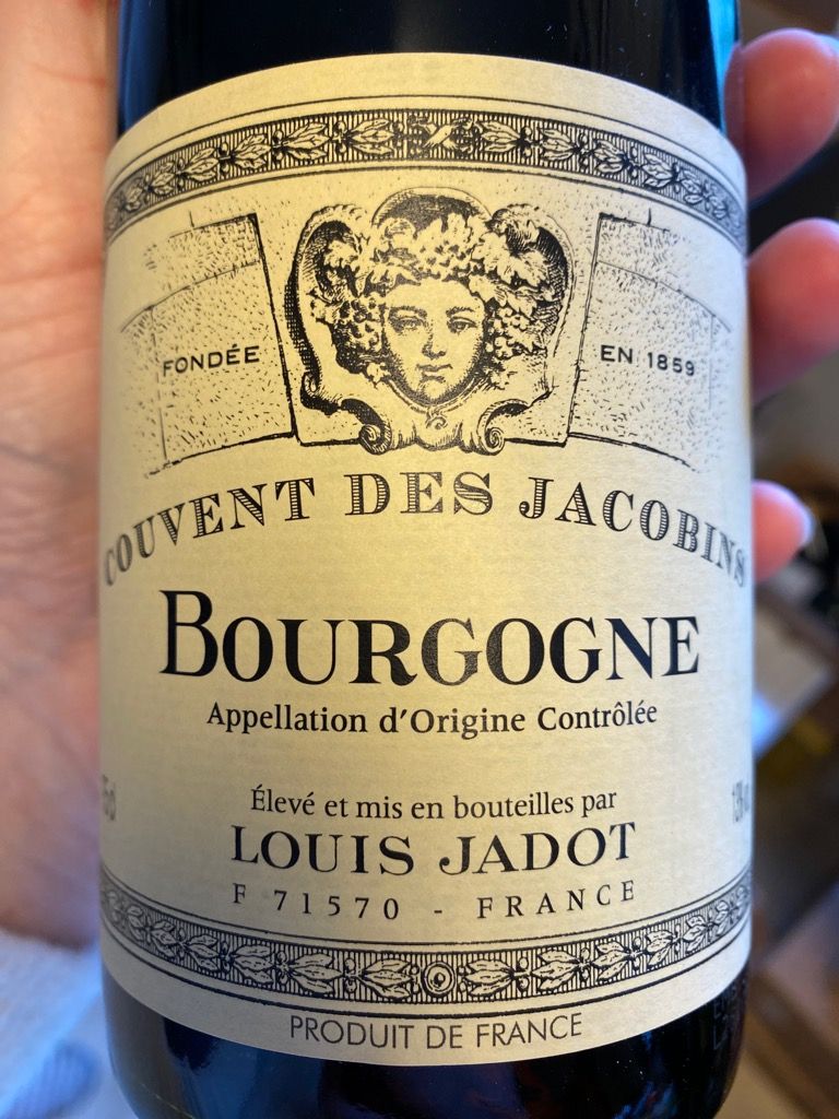 2015 Louis Jadot Pinot Noir Bourgogne Couvent des Jacobins, France ...