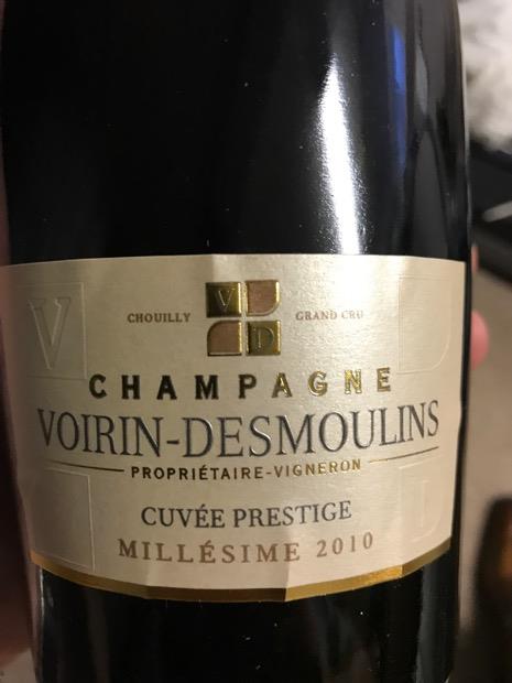 2010 Voirin-Desmoulins Champagne Grand Cru Cuvée Prestige, France ...