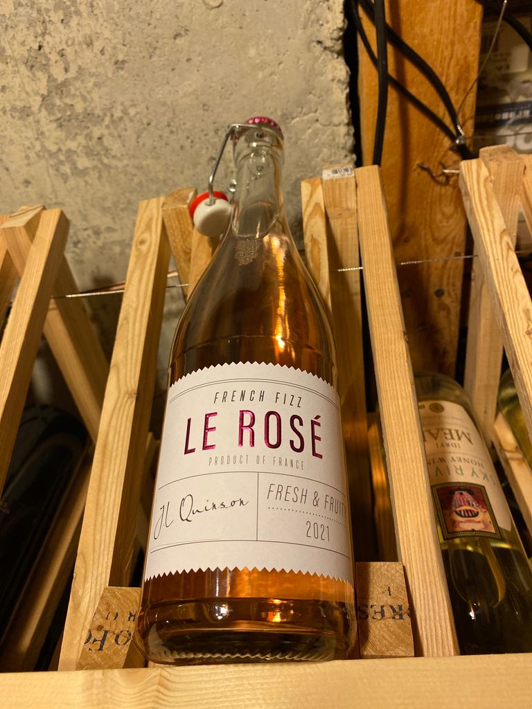 2021 J.L. Quinson French Fizz Le Rosé, France, Vin de France