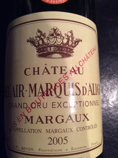 2005 Château Bel Air-Marquis d'Aligre - CellarTracker