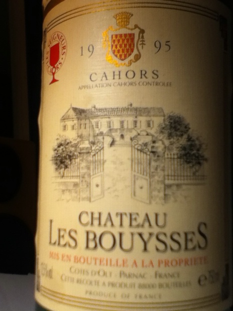 1995 Château Les Bouysses Cahors - CellarTracker