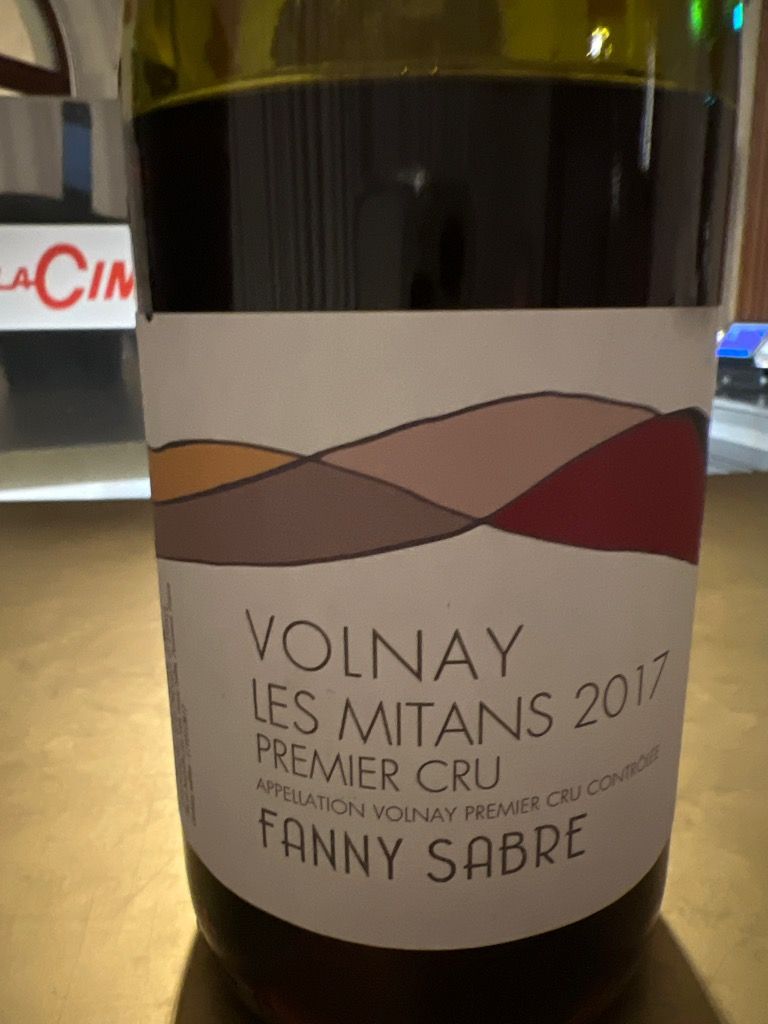 2015 Fanny Sabre Volnay 1er Cru Les Mitans, France, Burgundy, Côte de ...