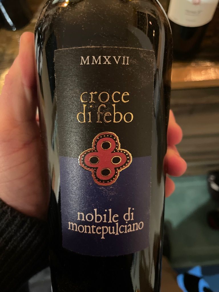 nær ved hulkende Bugt 2017 Croce di Febo Vino Nobile di Montepulciano - CellarTracker