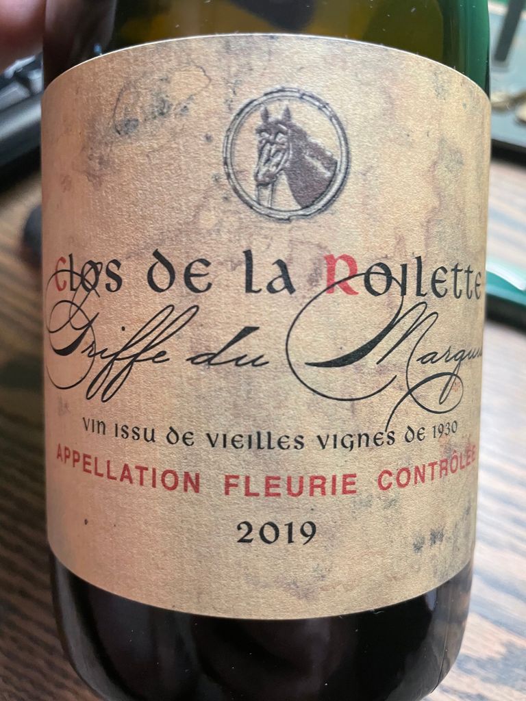 2019 Coudert Fleurie Clos de la Roilette Griffe du Marquis, France, Burgundy, Beaujolais