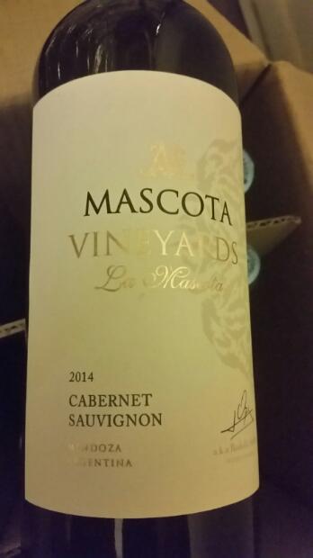 2014 Mascota Vineyards Cabernet Sauvignon La Mascota, Argentina ...