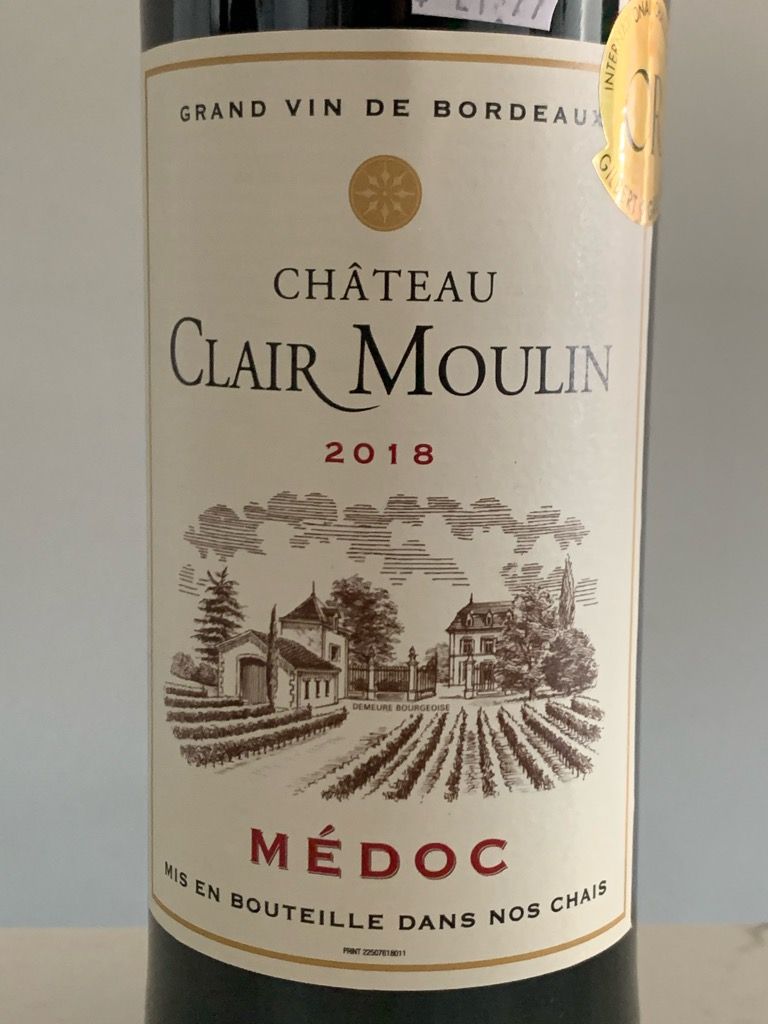 2018 Château Clair Moulin - CellarTracker