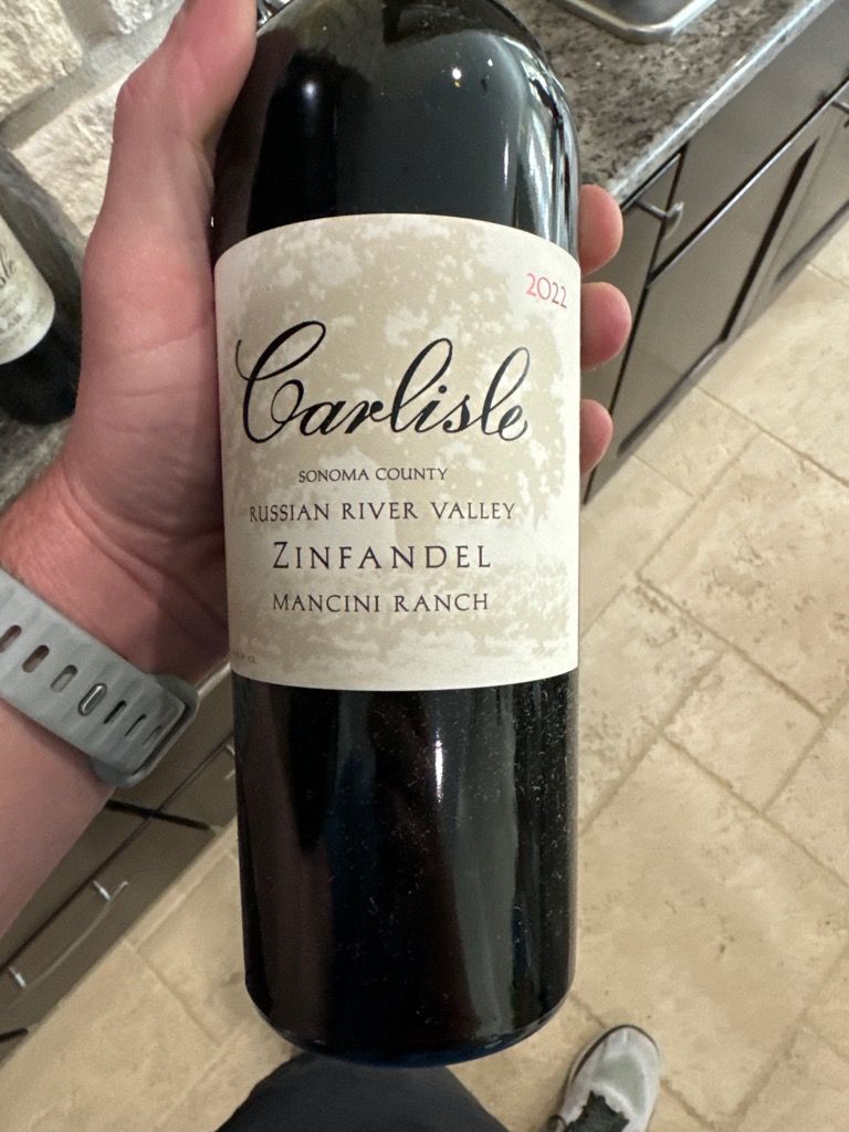 2022 Carlisle Zinfandel Mancini Ranch, USA, California, Sonoma County, Russian River Valley