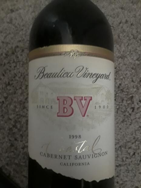 1998 Beaulieu Vineyard Cabernet Sauvignon Coastal Signature