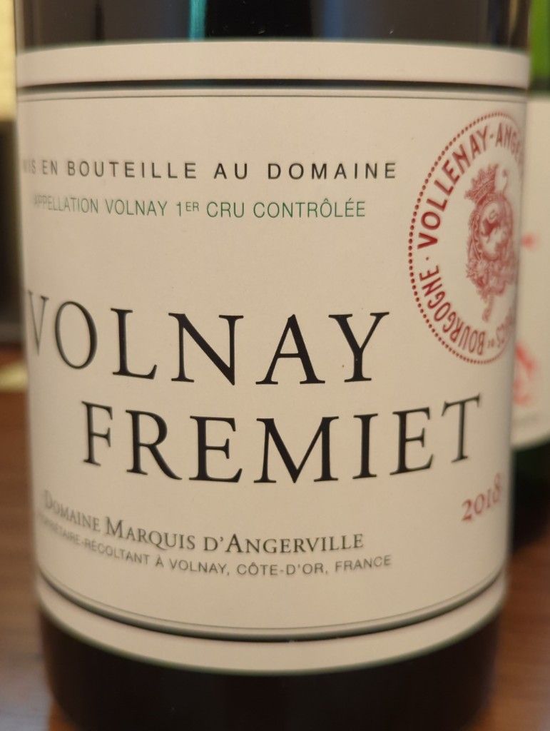 2018 Domaine Marquis D'Angerville Volnay 1er Cru Les Fremiets, France ...