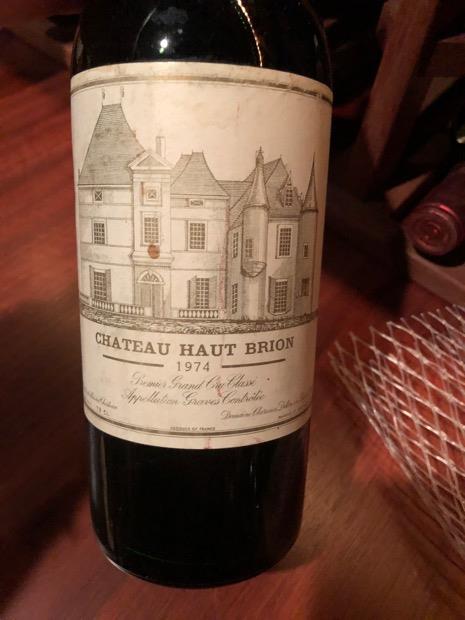 Chateau Haut Brion 1975 50年前の赤ワイン