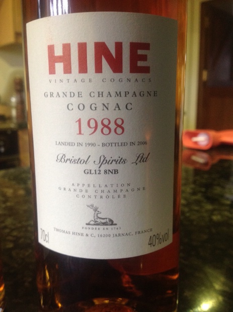 1985 Hine Grande Champagne Cognac Early Landed - CellarTracker