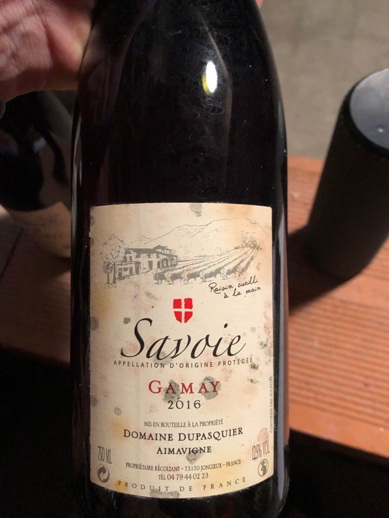 2016 Domaine Dupasquier Gamay Vin de Savoie, France, Savoie, Vin de