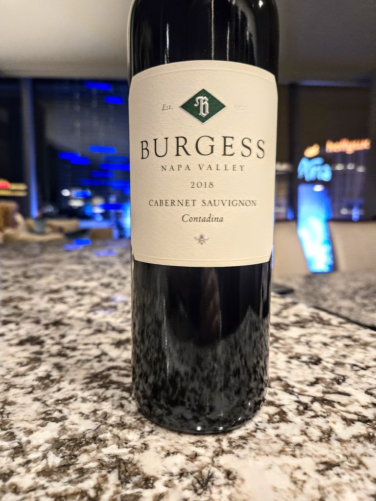 2018 Burgess Cabernet Sauvignon Contadina - CellarTracker