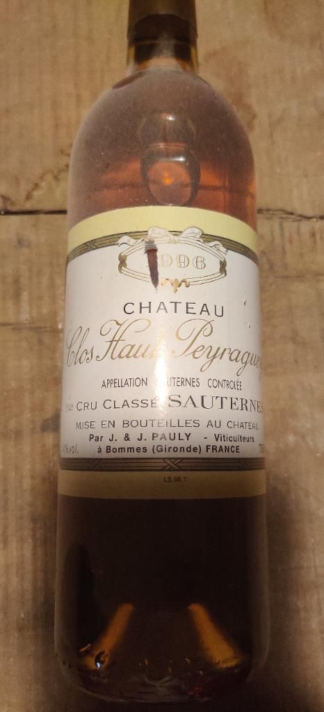 1996 Clos Haut-Peyraguey - CellarTracker