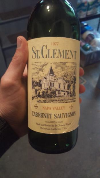 1977 St. Clement Cabernet Sauvignon Napa Valley - CellarTracker