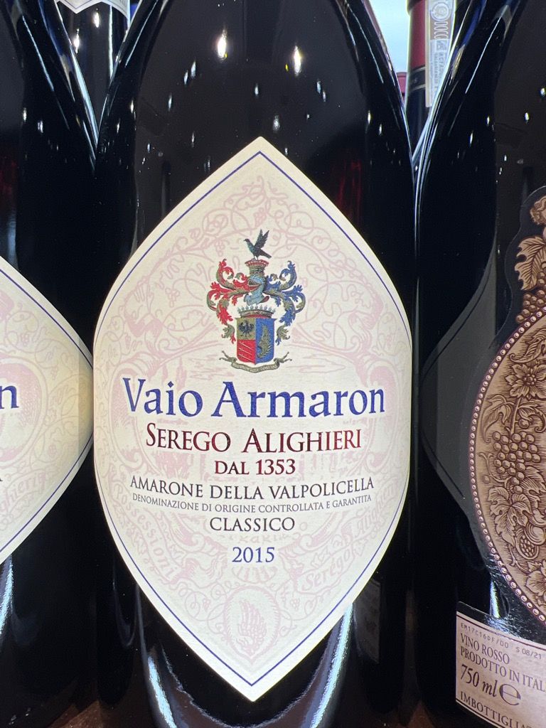 2015 Masi Amarone della Valpolicella Classico Ser go Alighieri