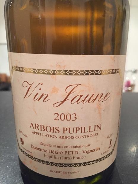 2016 Domaine de la Borde Arbois Pupillin Vin Jaune - CellarTracker