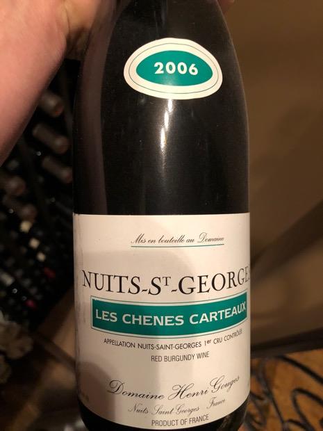 2006 Domaine Henri Gouges Nuits St. Georges 1er Cru Les Chênes Carteaux ...