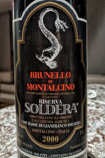 2000 Soldera (Az. Agr. Case Basse) Brunello di Montalcino Riserva 