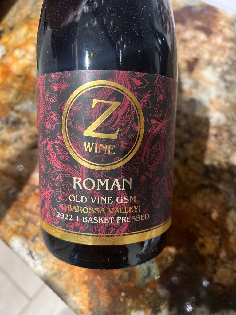 2022 Z wine Roman Old Vine GSM - CellarTracker