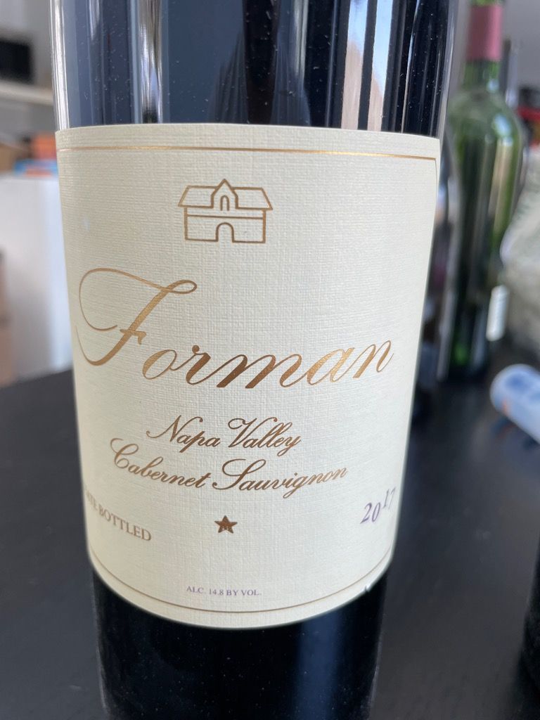 赤ワインForman Napa Valley 2005 2005 Forman Cabernet Sauvignon - CellarTracker