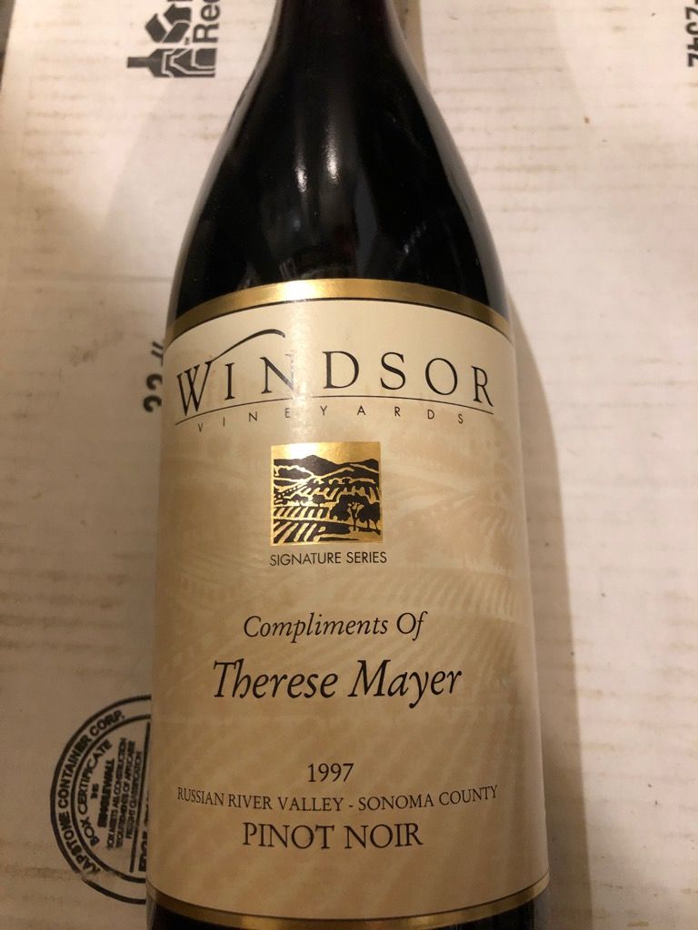 1974 Windsor Vineyards Pinot Noir, USA, California, Sonoma County