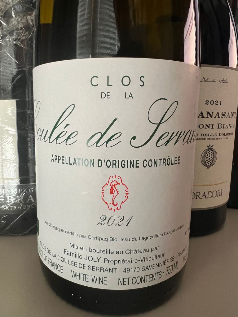 2021 Nicolas Joly Clos de la Coulée de Serrant - CellarTracker
