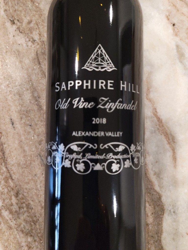 2018 Sapphire Hill Zinfandel Old Vine Alexander Valley, USA, California