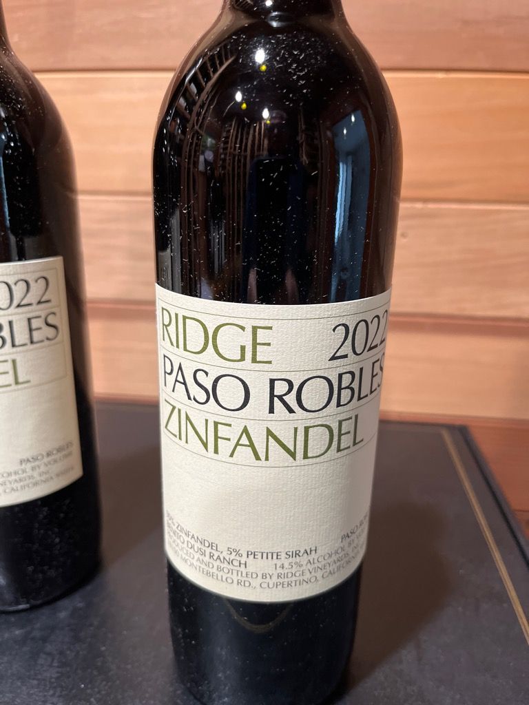 2022 Ridge Zinfandel Paso Robles - CellarTracker