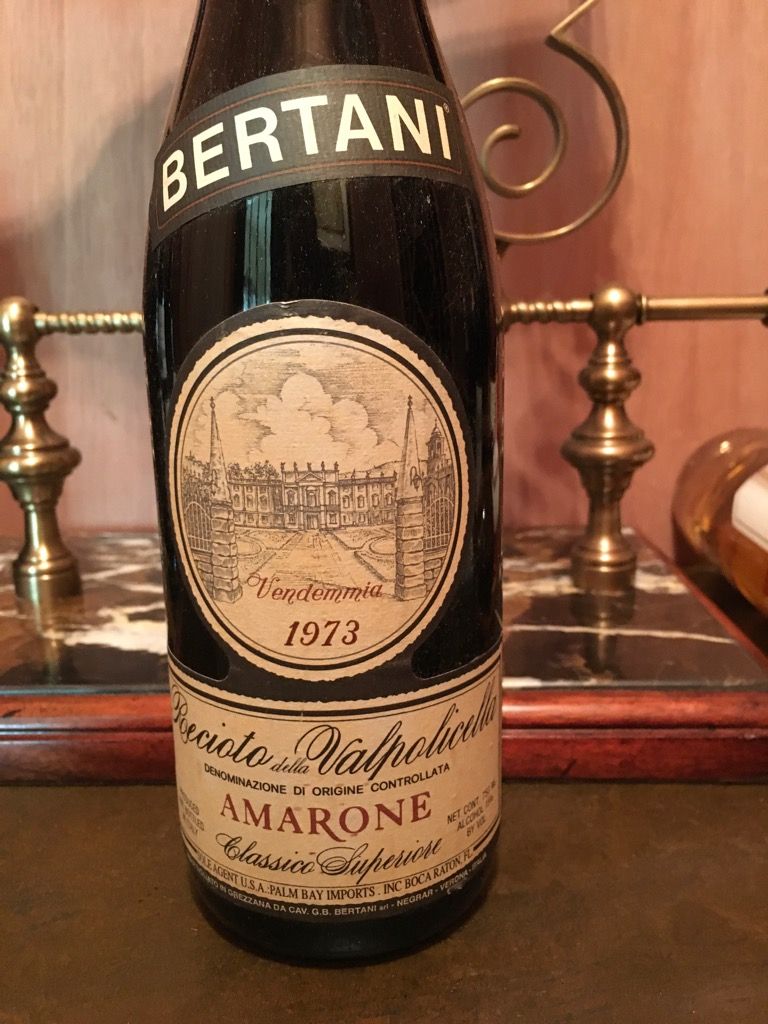 ワイン Recioto della Valpolicella AMARONE 1967 Bertani Recioto della Valpolicella Classico Superiore Amarone