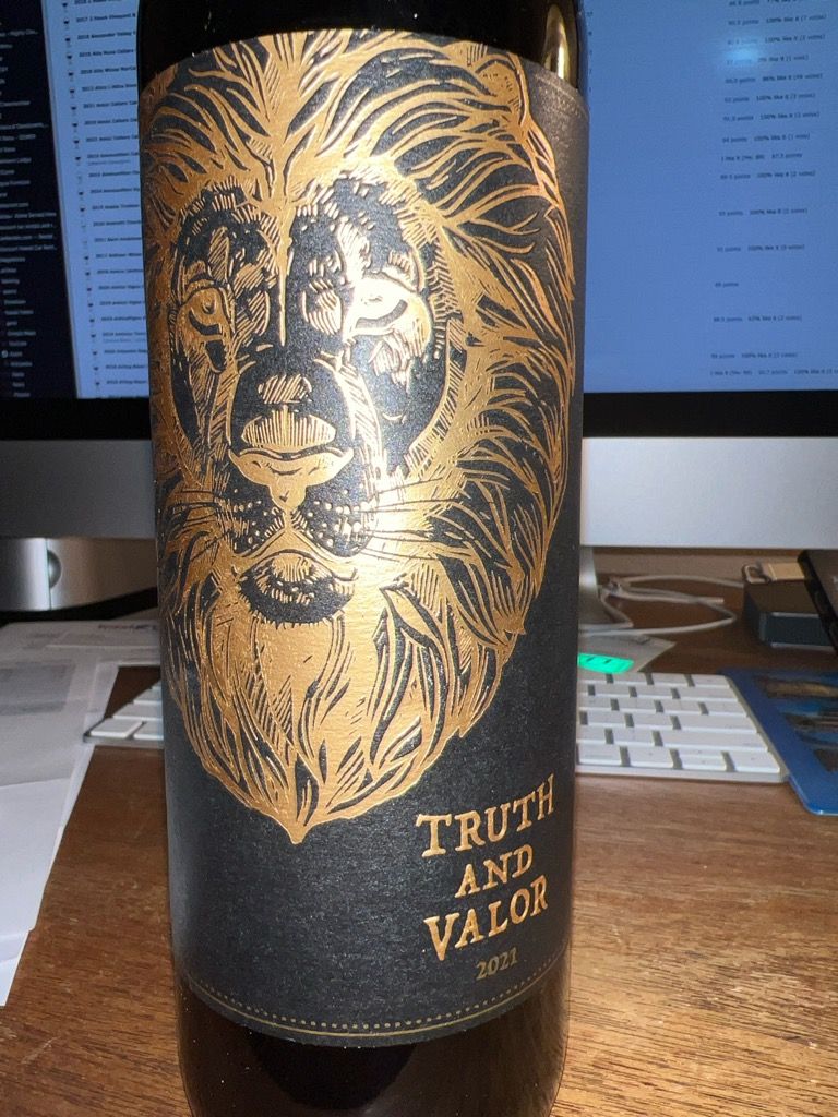 2021 Truth Valor Red Blend USA California Central Coast Paso 2021-truth-valor-red-blend-usa-california-central-coast-paso
