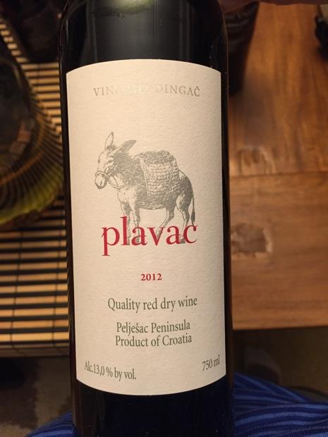 Dingac vinarija plavac glass 750ml (3859888108042)