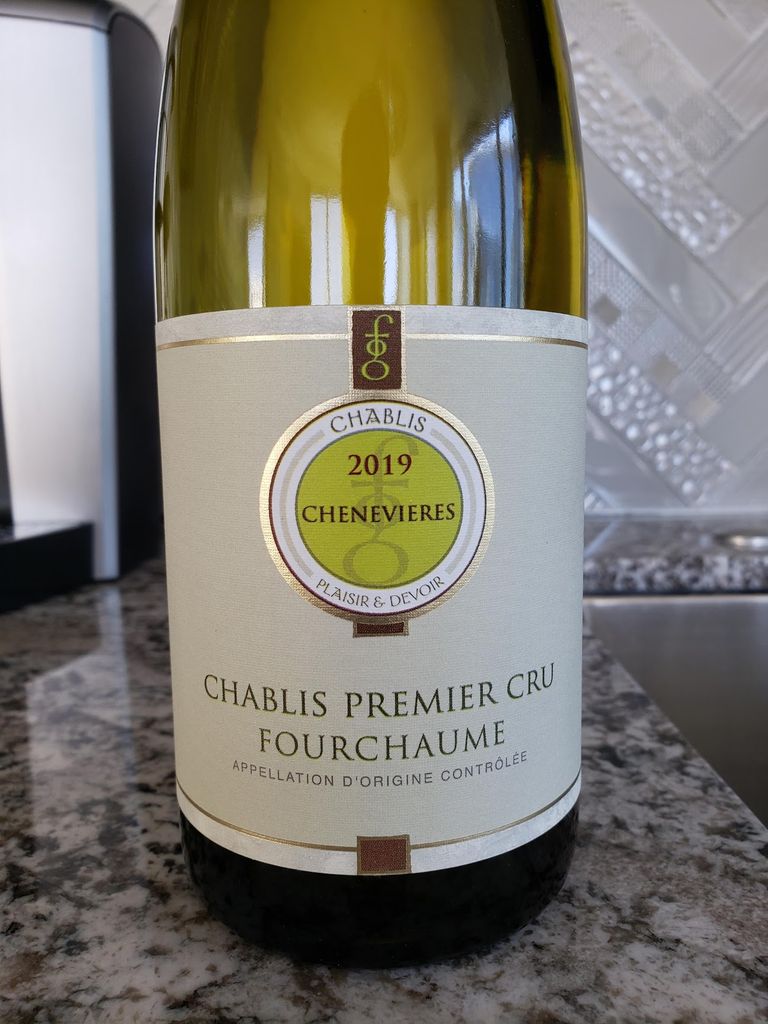 2019 Domaine des Chenevières Chablis 1er Cru Fourchaume, France