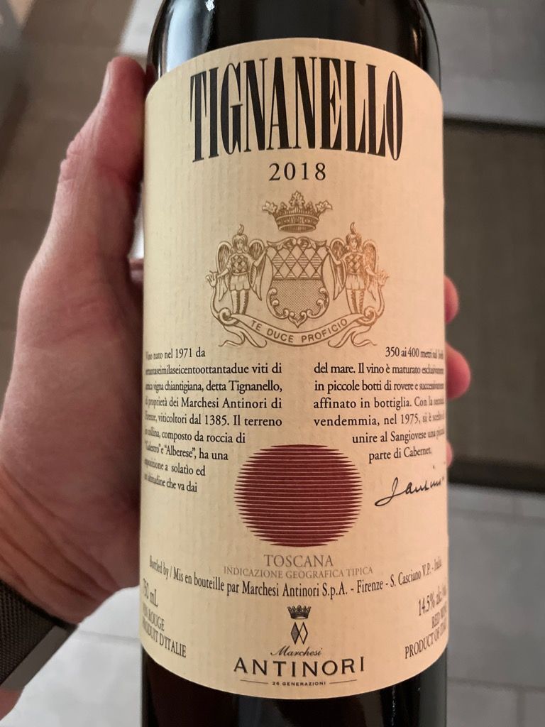 2018 Antinori Tignanello - CellarTracker