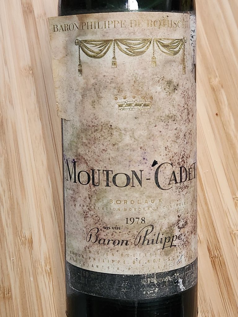 1981 年 Mouton Cadet RED BORDEAUX BLEND 赤ワインボルドー バロン