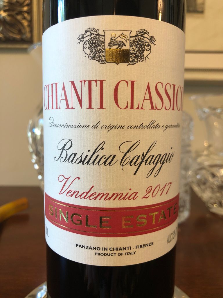 2017 Cafaggio Chianti Classico Basilica Cafaggio, Italy, Tuscany ...