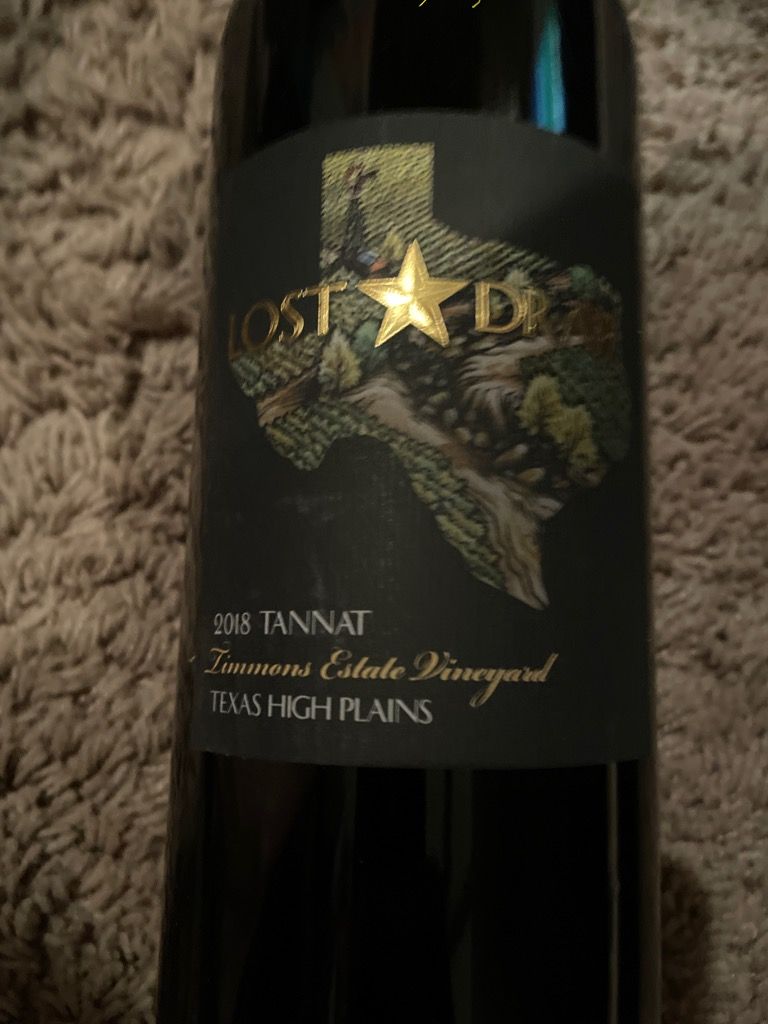 2018 Lost Draw Cellars Tannat Timmons Estate Vineyard, USA, Texas, Texas High Plains CellarTracker